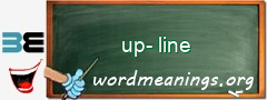 WordMeaning blackboard for up-line